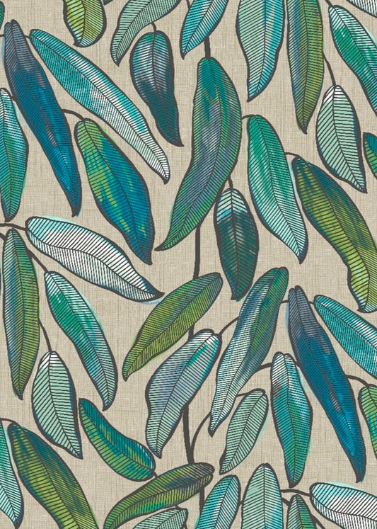 17115 Tropical Leaf Linen